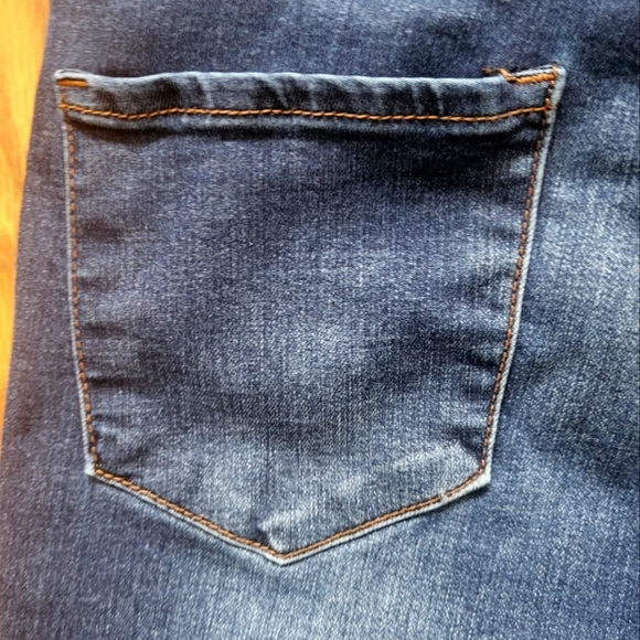 Articles Of Society Womens Dark Wash Denim Jeans 25" Waist Stretch Low Rise - Picture 11 of 12